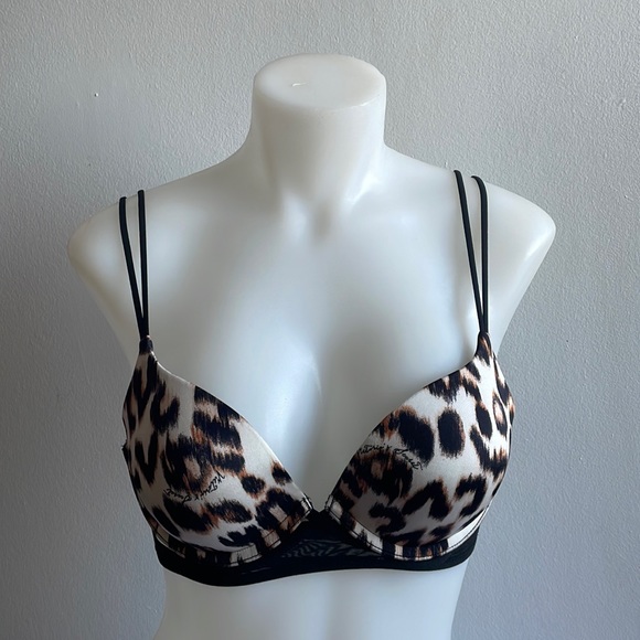 Victoria's Secret Other - Victoria’s Secret Very Sexy Push Up Bra 34B Animal Print